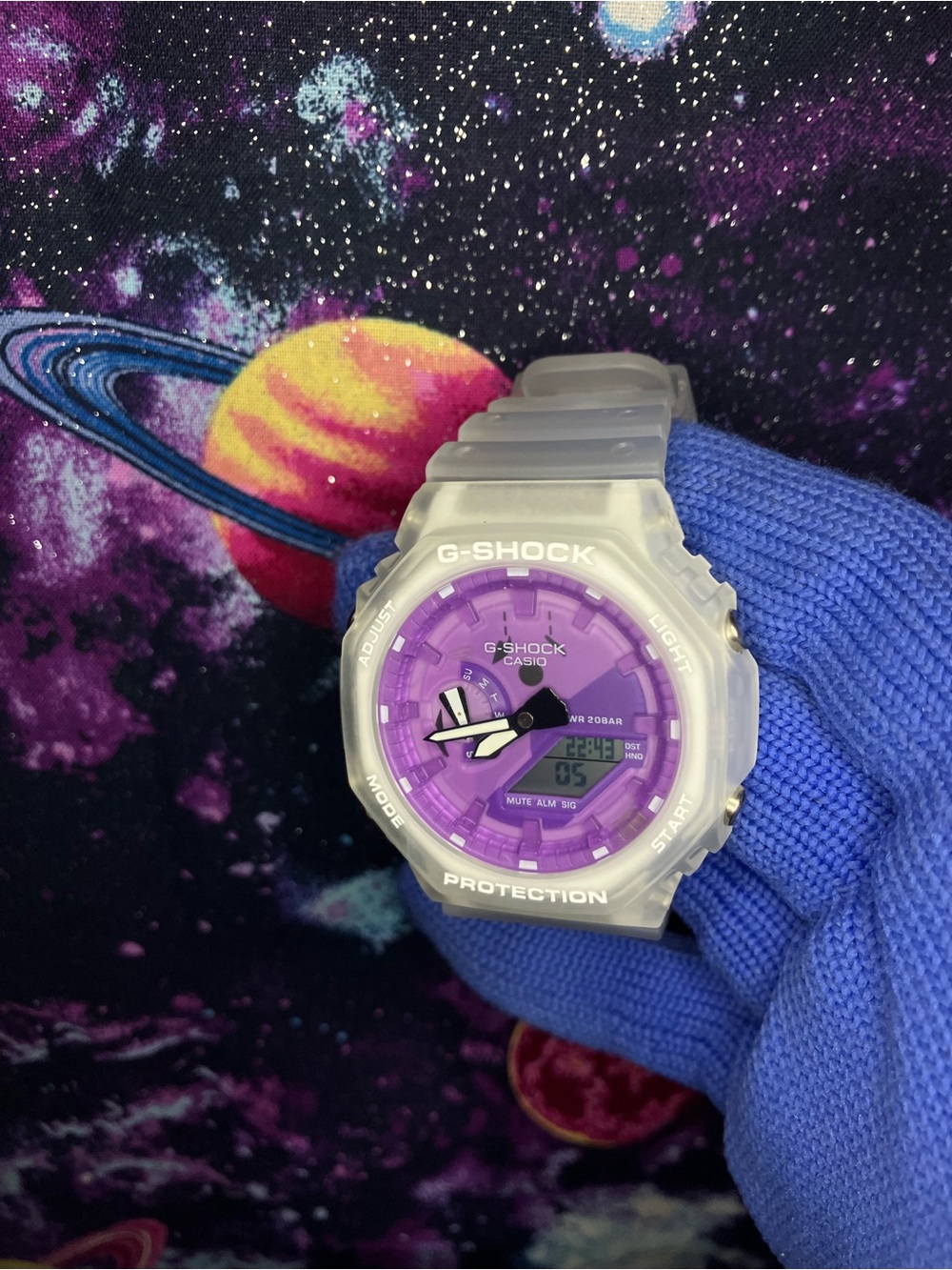 Custom G Shock purple and clear color way - Picture 2 of 4